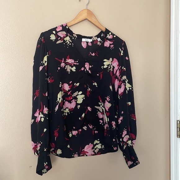 A.L.C. Rivera Top/ Blouse 100% Silk Size 4 - Picture 4 of 5